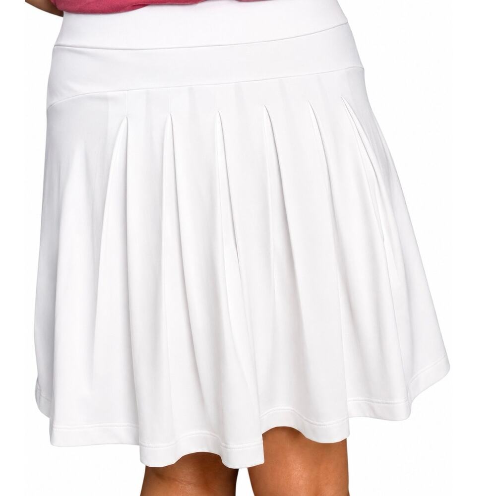 J Crew White Pleated Tennis Skort Size Medium NWT Athletic Preppy Country Club - Picture 2 of 8